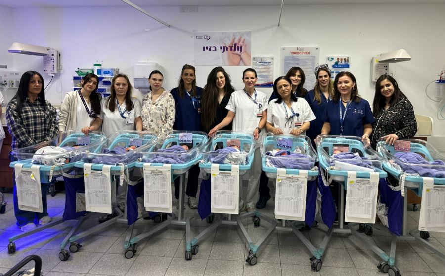 فيضٌ مبارك من عشرات الولادات في المركز الطبي زيڤ في صفد